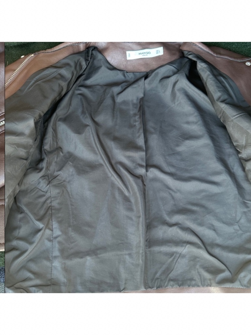 Mango leather jacket Large - Picture 4 of 8